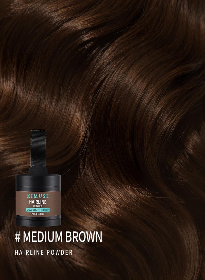KIMUSE Hairline Powder, Root Touch Up Hair Color, Instantly Conceals Hair Loss, Bald Spot Thin Hair Powder with Dual-ended Hairline Brush for Women and Men, Transfer-proof & Sweat-proof - Image 2